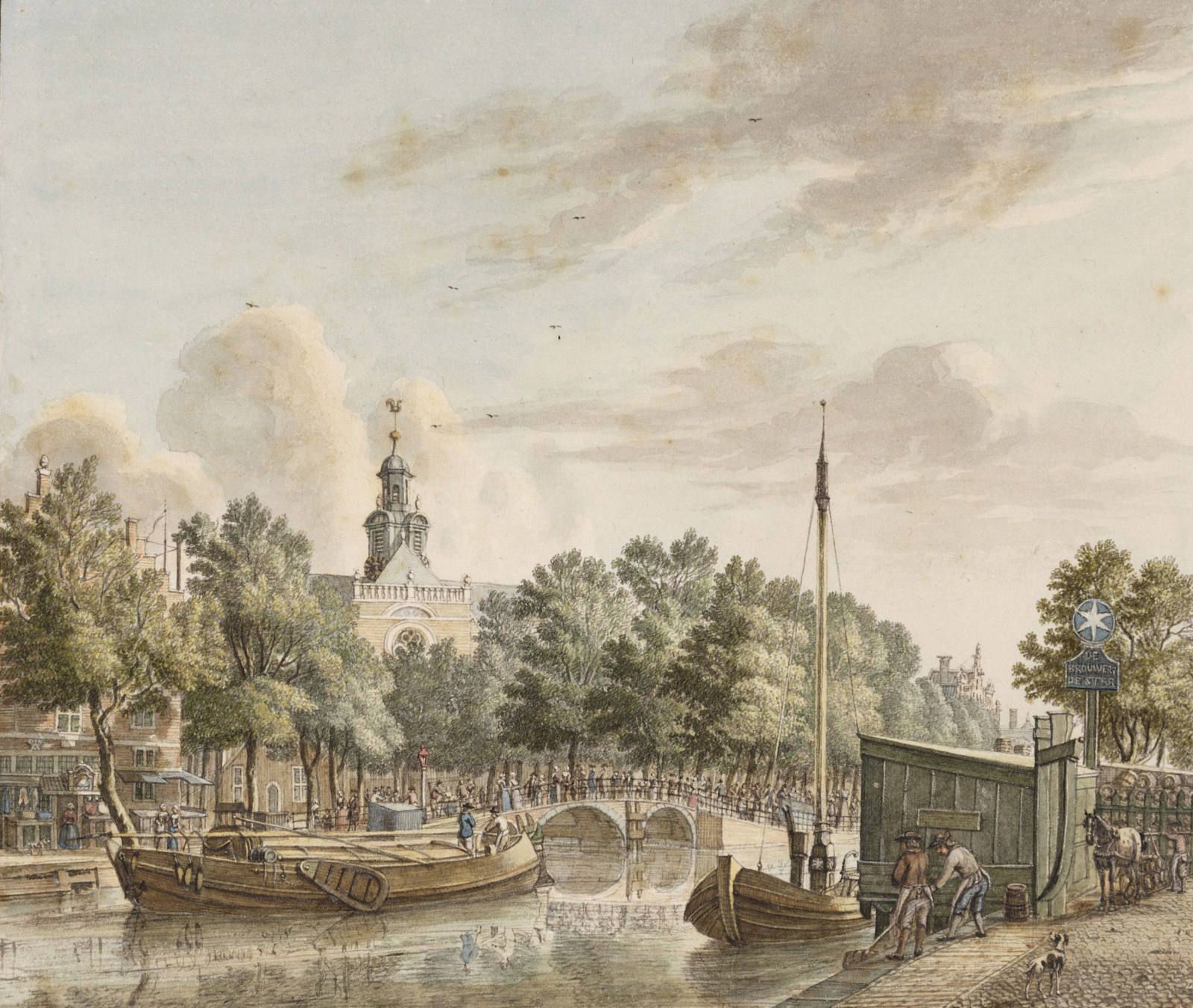 De brouwerijboulevard van Amsterdam