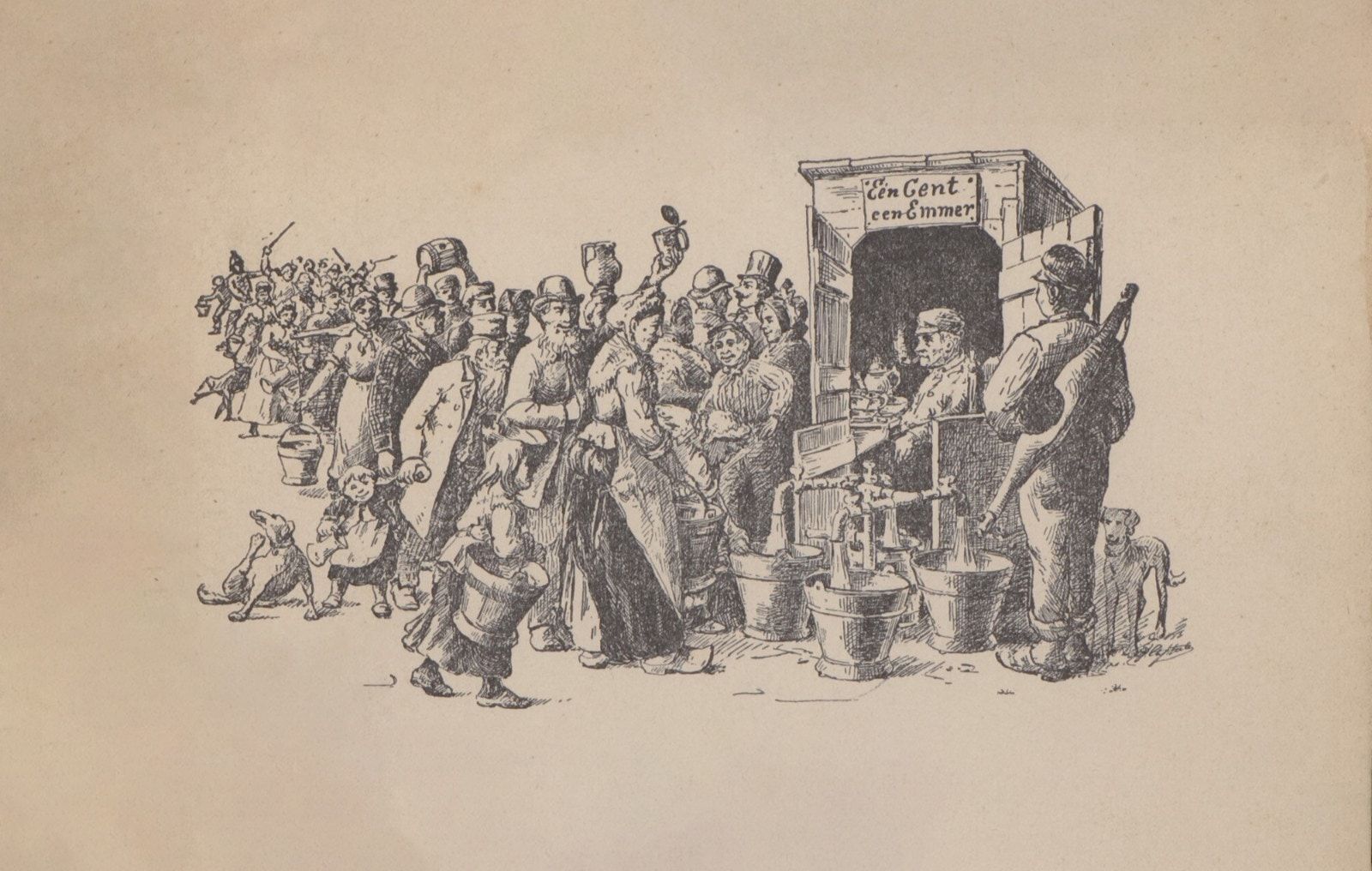 Twee emmertjes water halen