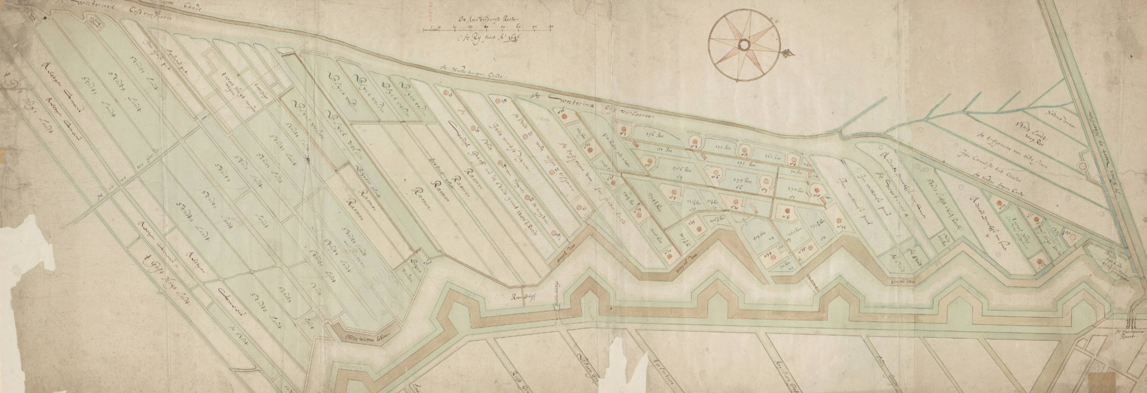 De bleekvelden van de Jordaan